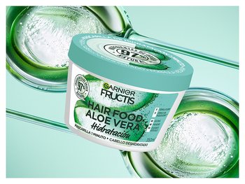 GARNIER, GARNIER FRUCTIS, FRUCTIS HAIR FOOD, HAIR FOOD, MASCARILLAS HAIR FOOD, MASCARILLA PARA CABELLO, TRATAMIENTO DE CABELLO, MASCARILLA 3 USOS EN 1, MASCARILLA ALOE, HAIR FOOD ALOE, MASCARILLA HIDRATANTE, PELO SECO